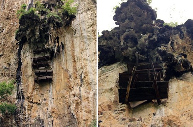 Οι κρεμαστοί τάφοι της Κίνας (pics)