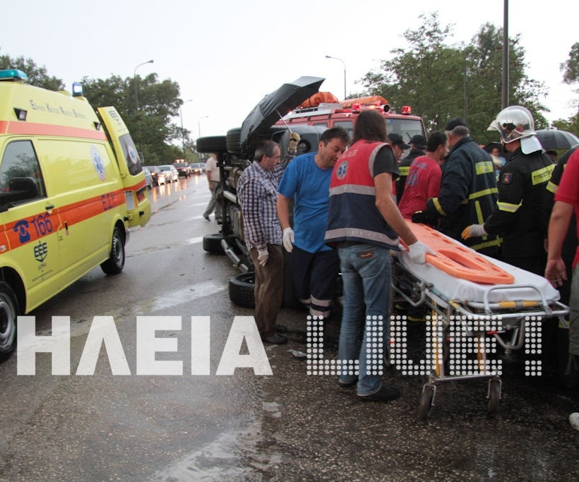 Πύργος: Πέντε τραυματίες σε τροχαίο (pics)
