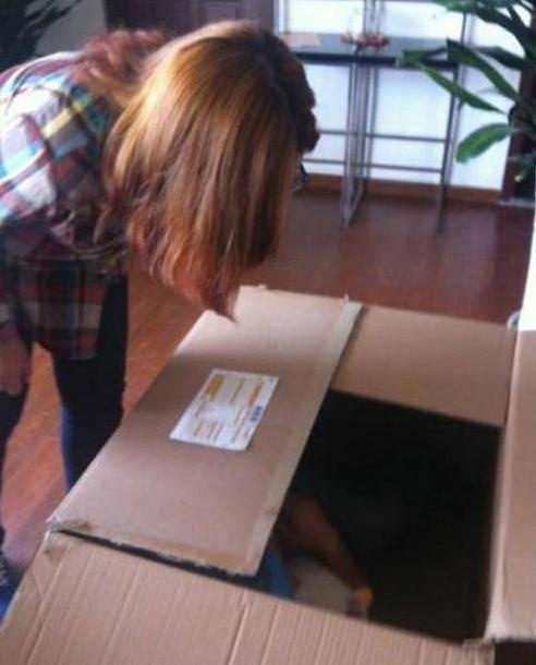 ΔΕΙΤΕ: Ταχυδρόμησε τον εαυτό του στην κοπέλα του και δείτε τι έπαθε!! 