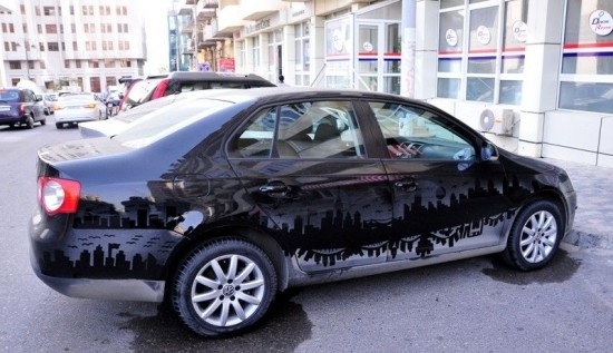 Μοναδικά έργα τέχνης σε σκονισμένα αυτοκίνητα (pics-vid)