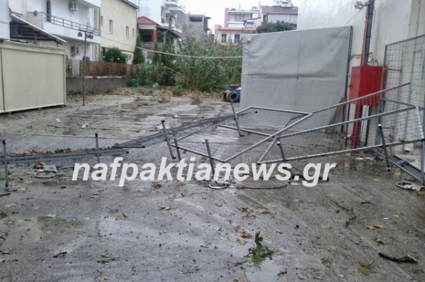 Βίντεο: Μεγάλες καταστροφές στη Ναύπακτο