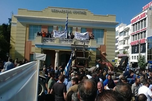 «Πλημμύρισε» το Ηράκλειο από αγρότες (Pics)
