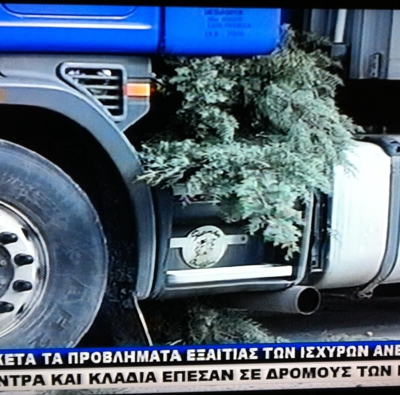 Γιάννενα: Δέντρο έπεσε πάνω σε φορτηγό (pics)