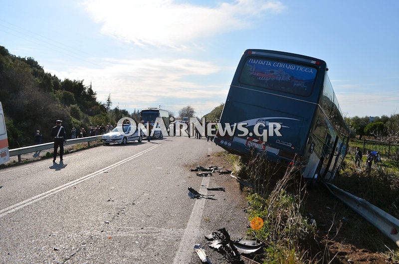 Εικόνες - ΣΟΚ από τη φονική σύγκρουση λεωφορείου των ΚΤΕΛ με Ι.Χ.