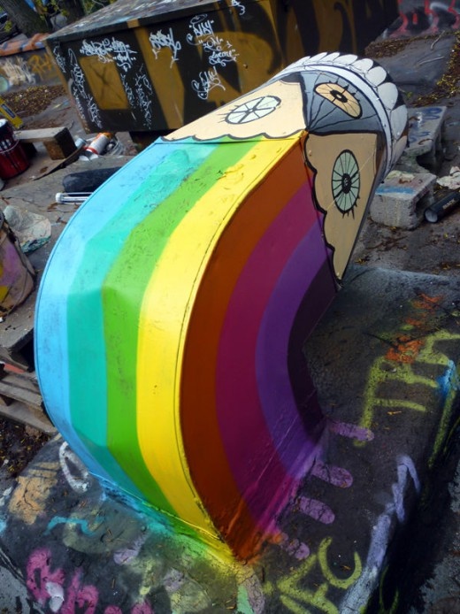 Εκπληκτικές ζωγραφιές! Ουράνια τόξα στη Μαδρίτη!