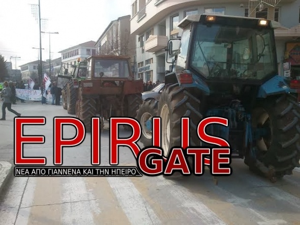 ΤΩΡΑ: Μπλόκο αστυνομικών σε διαμαρτυρόμενους αγρότες (photo)
