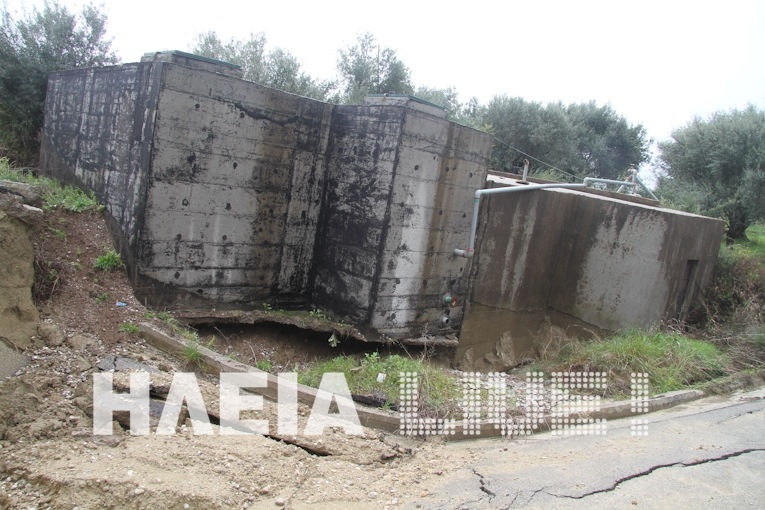 Ηλεία: «Βούλιαξαν» δρόμοι και δεξαμενές - Ανυπολόγιστες καταστροφές 