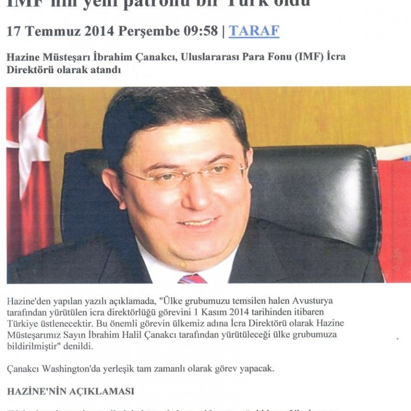 Τούρκος το νέο «αφεντικό» του ΔΝΤ