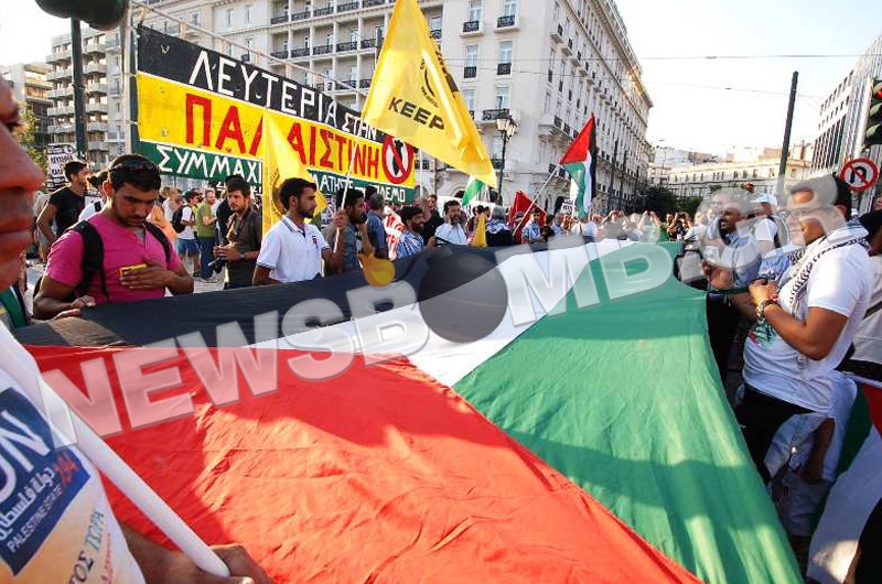 Οι Έλληνες στο πλευρό των Παλαιστινίων (pics)