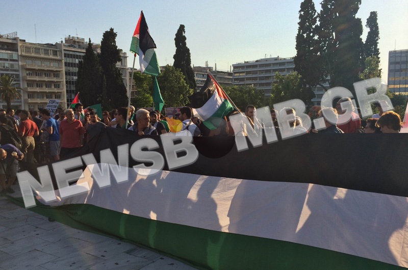 Οι Έλληνες στο πλευρό των Παλαιστινίων (pics)