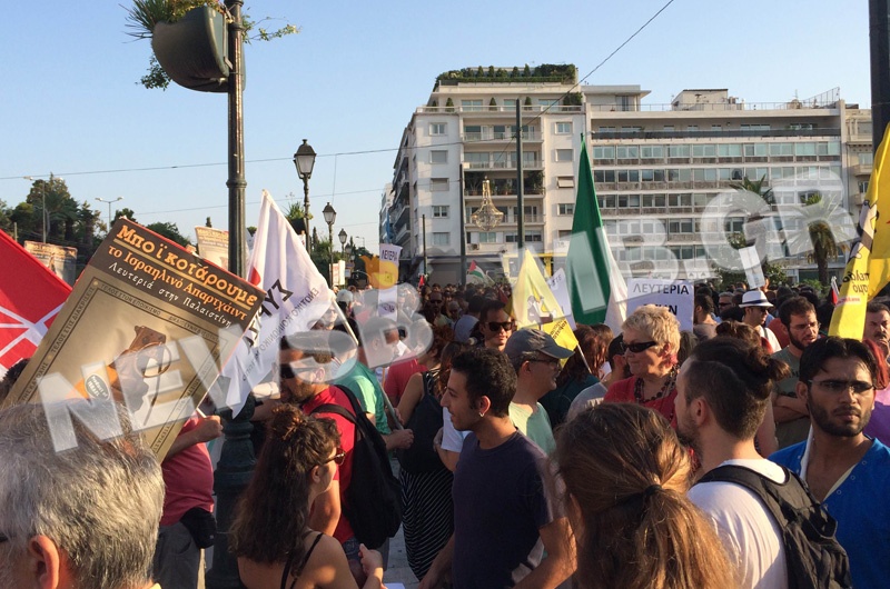 Οι Έλληνες στο πλευρό των Παλαιστινίων (pics)