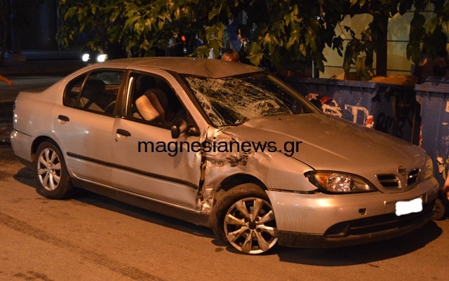 Βόλος: Ζευγάρι τραυματίστηκε σε τροχαίο ατύχημα