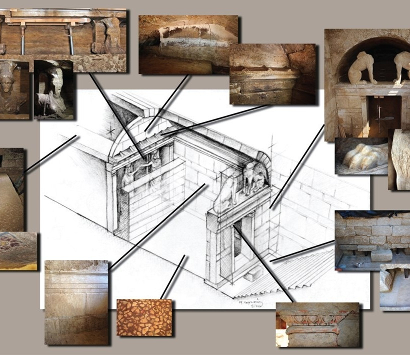 Amphipolis: Photo that shows the inside of the tomb