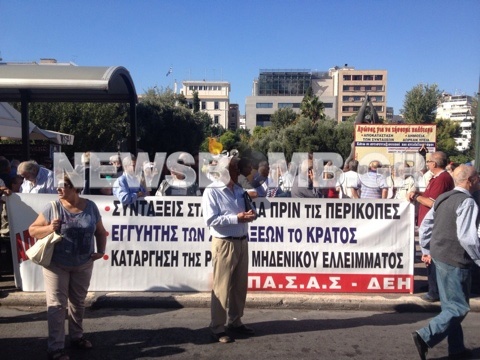 Στους δρόμους (ξανά) οι συνταξιούχοι (pics-vid)