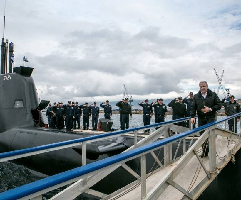 Δοκιμαστικό του υποβρυχίου «Πιπίνος» παρουσία Αβραμόπουλου