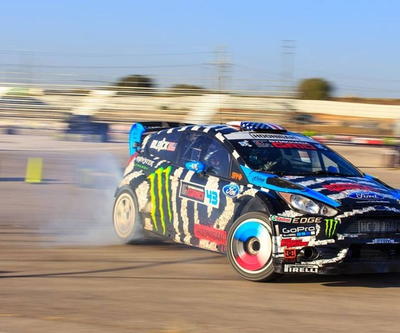 O Conquistador στο Gymkhana GRiD Finals 2014 στη Μαδρίτη 