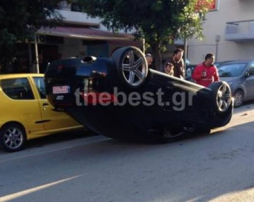 Πάτρα: Έβρεξε... αυτοκίνητο μετά από τροχαίο (pics)