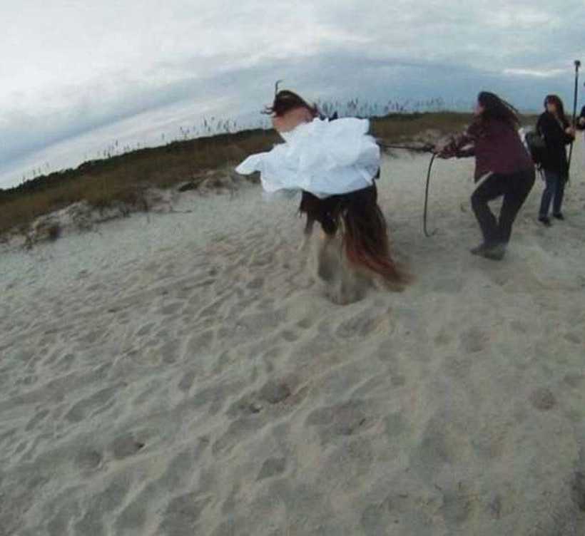 Η φωτογράφηση γάμου με άλογο είναι μια κακή ιδέα