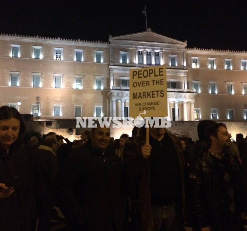 Συγκεντρώσεις κατά της λιτότητας σε Σύνταγμα και Θεσσαλονίκη