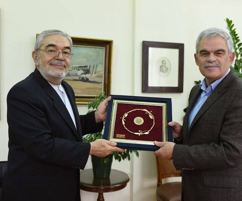 Συνάντηση του ΥΦΕΘΑ Νίκου Τόσκα με τον Πρέσβη του Ιράν Behnam Behrouz