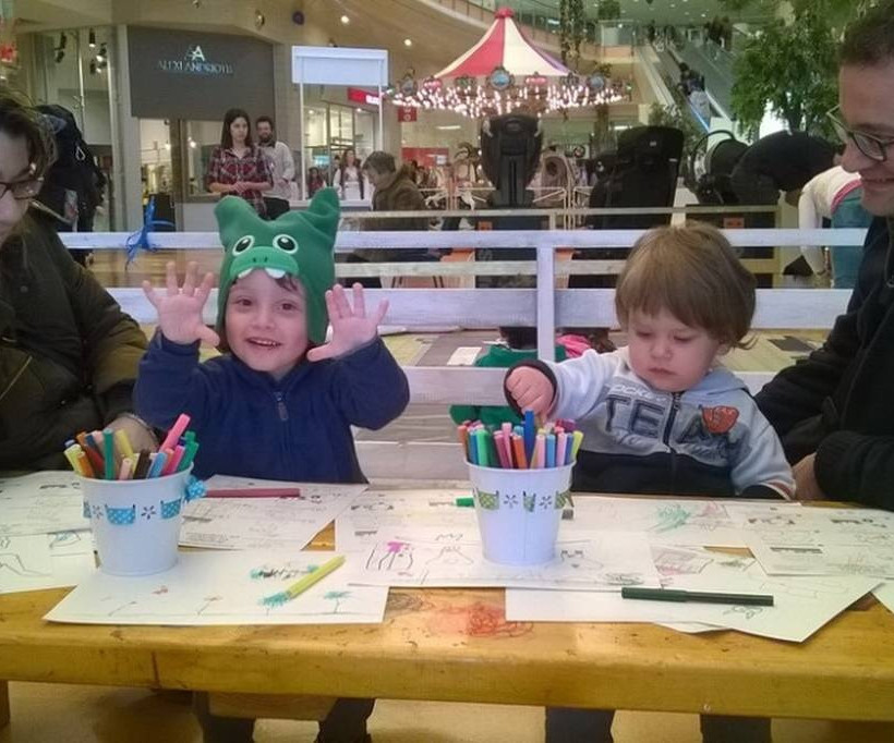 Οι μικροί φίλοι του ΙΟΑΣ  δημιουργούν μετά το πρόγραμμα κυκλοφορικής αγωγής που παρακολούθησαν