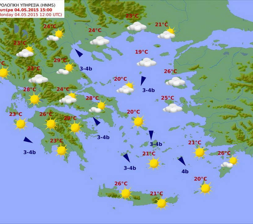 Με καλοκαιρία και άνοδο της θερμοκρασίας ξεκινάει η εβδομάδα