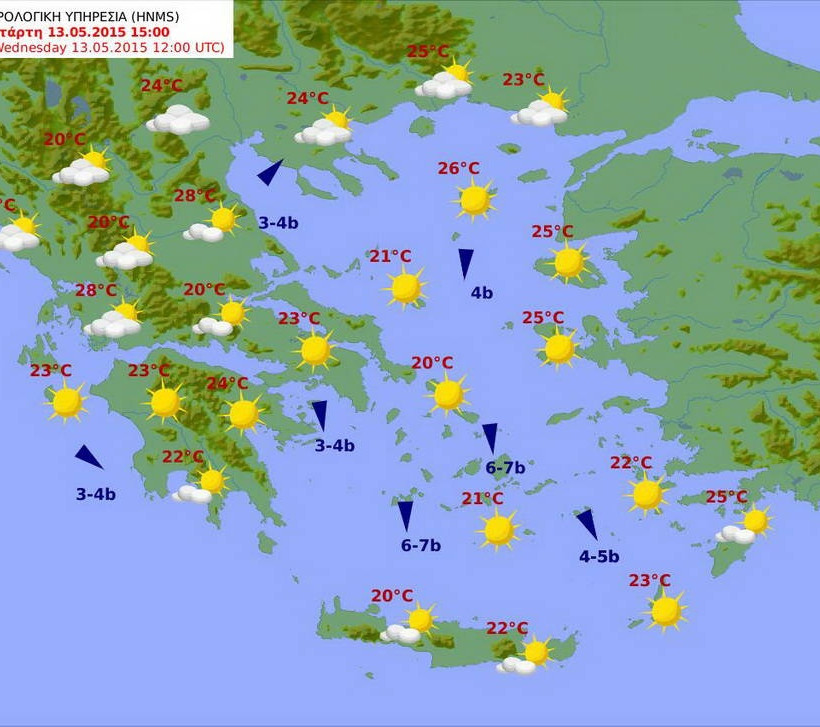 Βελτίωση θα παρουσιάσει ο καιρός με μικρή άνοδο της θερμοκρασίας