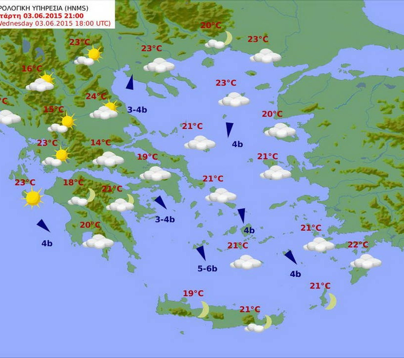 Βελτιωμένος ο καιρός σήμερα (3/6) με μικρή άνοδο της θερμοκρασίας (pics)
