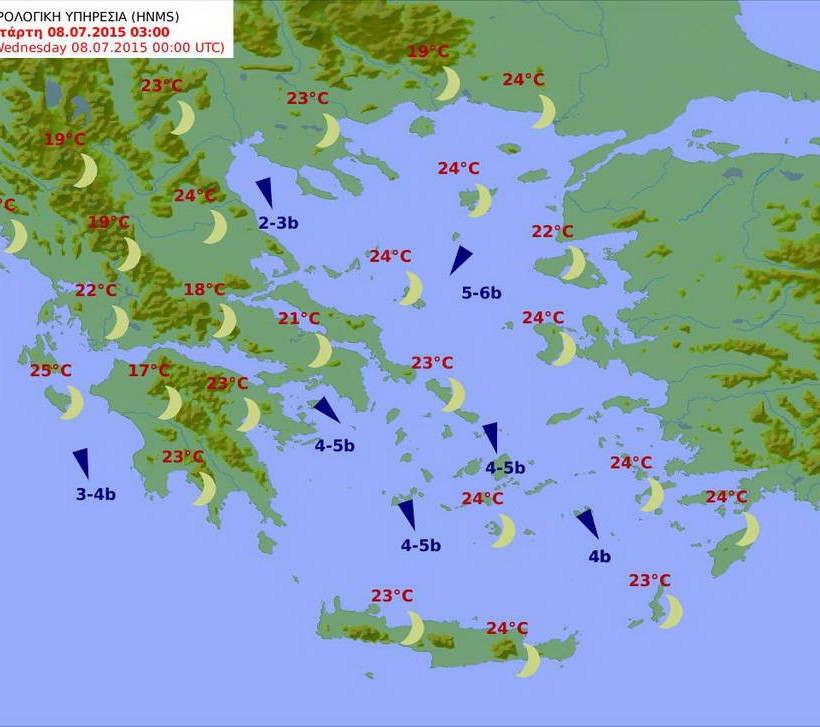Με ηλιοφάνεια, ζέστη και βοριάδες ο καιρός της Τρίτης (pics)