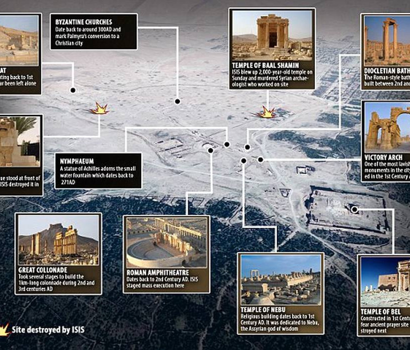 Το Ισλαμικό Κράτος ανατίναξε τρεις από τους περίφημους επιτάφιους πύργους στην Παλμύρα (pics+vid)
