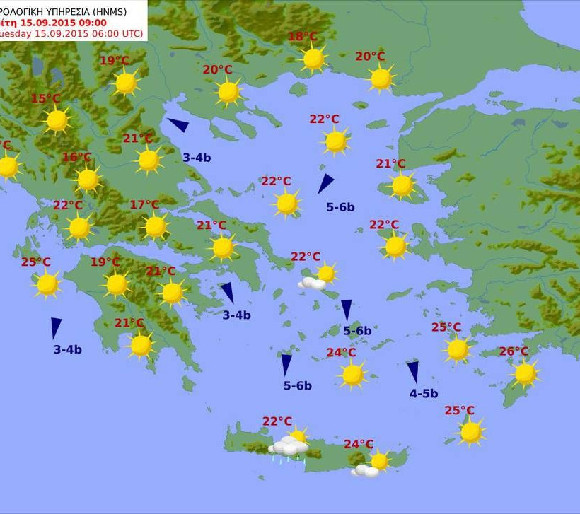 Καλοκαιρινός ο καιρός της Τρίτης με νέα άνοδο της θερμοκρασίας (pics)