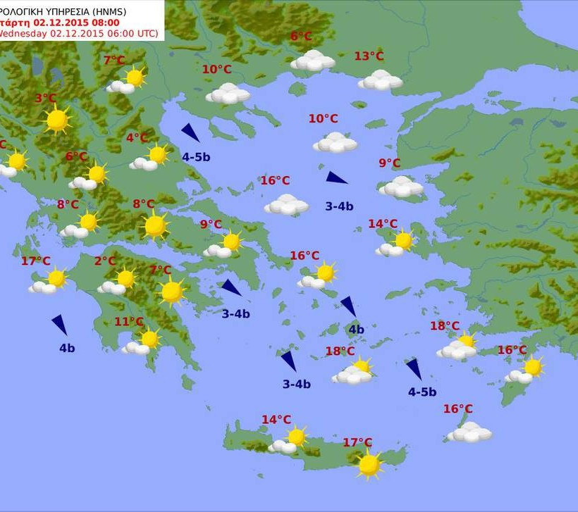 Καλός ο καιρός της Τετάρτης με λίγη συννεφιά (pics)
