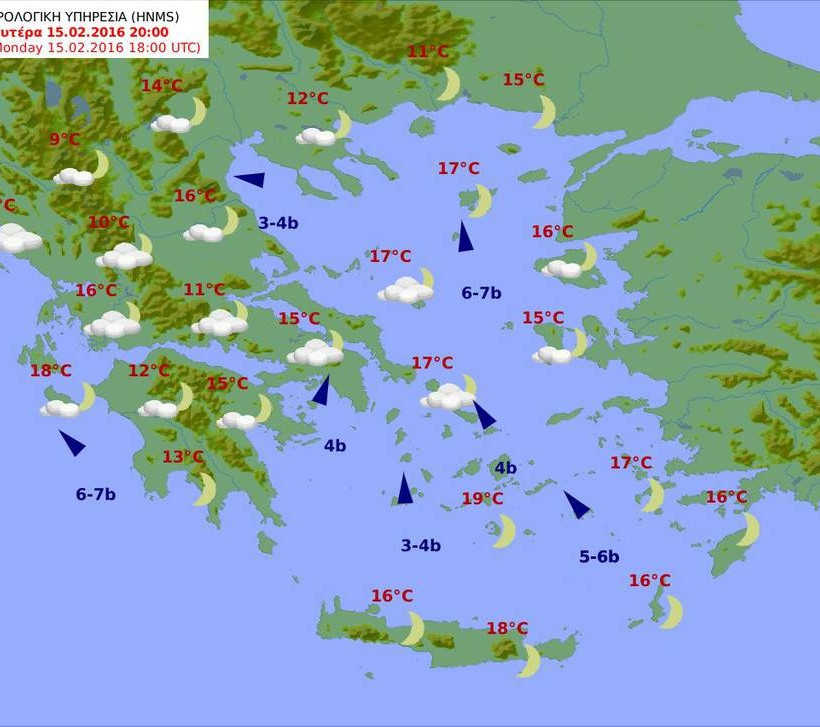 Με σκόνη, θυελλώδεις νοτιάδες και νέα άνοδο της θερμοκρασίας ο καιρός της Δευτέρας (pics)