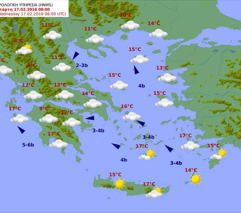 Με σκόνη από την Αφρική, συννεφιά και υψηλές για την εποχή θερμοκρασίες ο καιρός (pics)