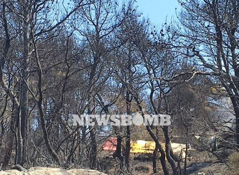 Φωτιά Δερβενοχώρια: Εικόνες σοκ από το Καναντέρ - Δείτε από πού βγήκαν ζωντανοί οι πιλότοι