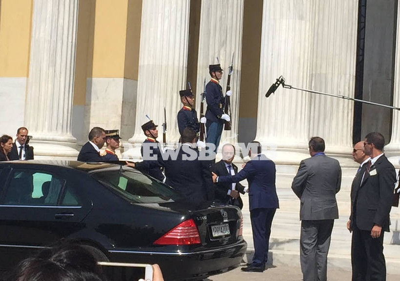 Υποδοχή Φρανσουά Ολάντ (Γαλλία)