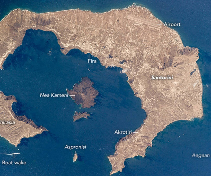 Σαντορίνη: Έτσι φαίνεται η Καλντέρα από το διάστημα (pic)