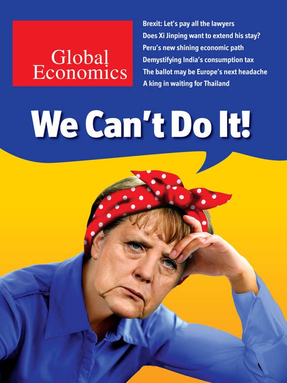 Απογοητευμένη και με φακιόλι στο κεφάλι η Μέρκελ δηλώνει: «We Can't Do it!» (pic)