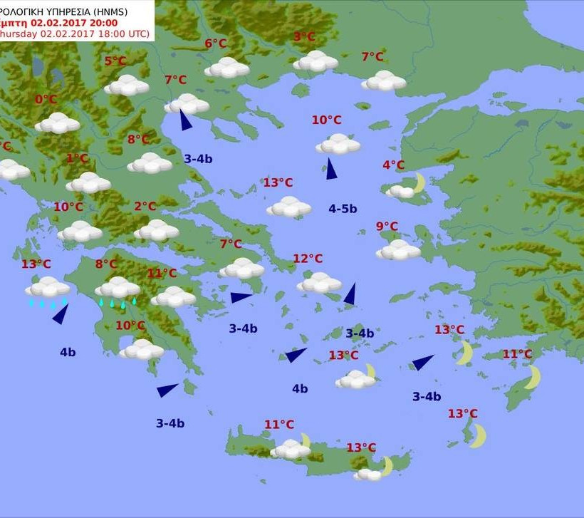 Καιρός Σήμερα: Με συννεφιά και βροχές η Πέμπτη (pics)