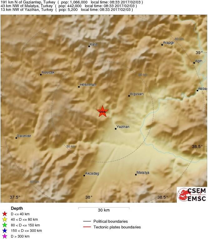 Σεισμός 4 Ρίχτερ στην Τουρκία 