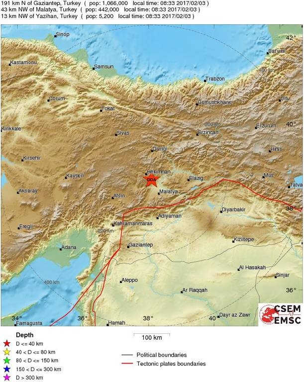 Σεισμός 4 Ρίχτερ στην Τουρκία 