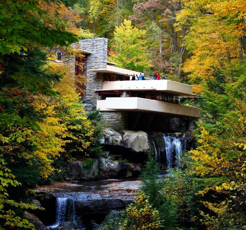 Το Fallingwater στο Mill Run, Πενσυλβάνια