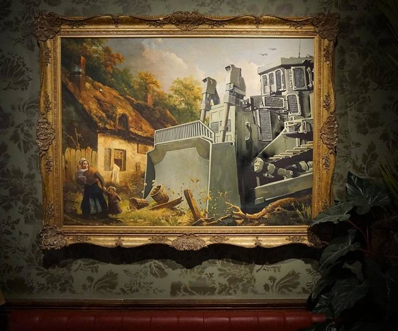 O ανατρεπτικός Banksy «ξαναχτύπησε» και στέλνει καυστικό μήνυμα από τη Βηθλεέμ