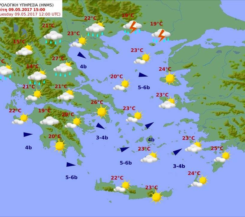 Με καταιγίδες και χαλαζοπτώσεις στη… μισή Ελλάδα ο καιρός της Τρίτης (pics)