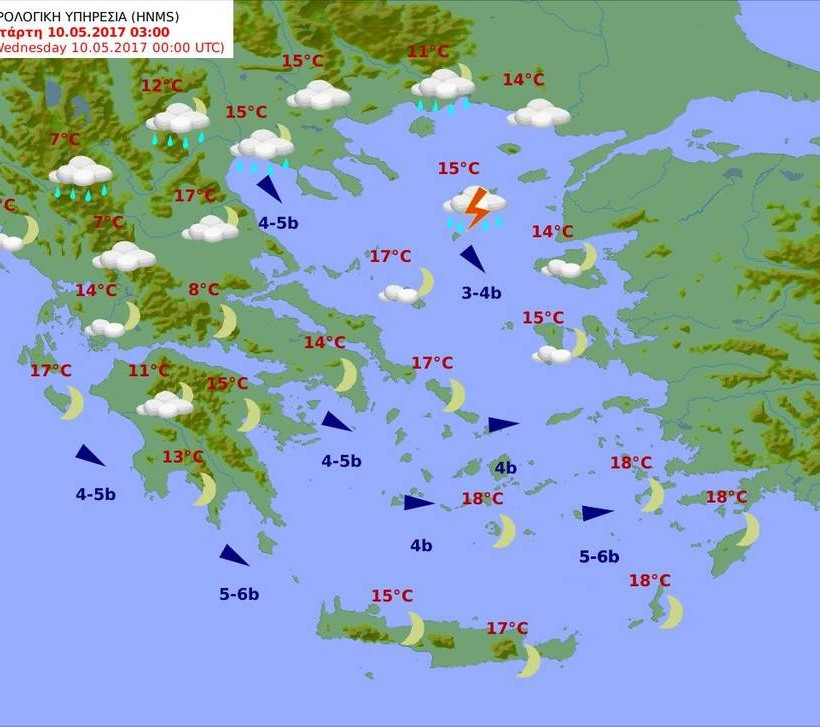 Με καταιγίδες και χαλαζοπτώσεις στη… μισή Ελλάδα ο καιρός της Τρίτης (pics)