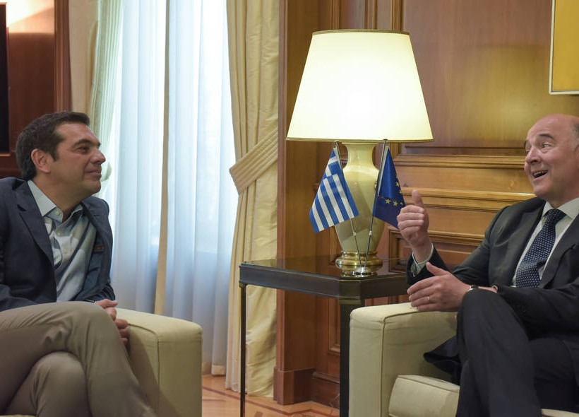 Συνάντηση Τσίπρα - Μοσκοβισί στο Μαξίμου: Τι είπαν μπροστά στις κάμερες (pics)