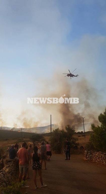 Εκτός ελέγχου η φωτιά στα Κύθηρα - Μια ανάσα από σπίτια οι φλόγες - Εκκενώνονται οικισμοί