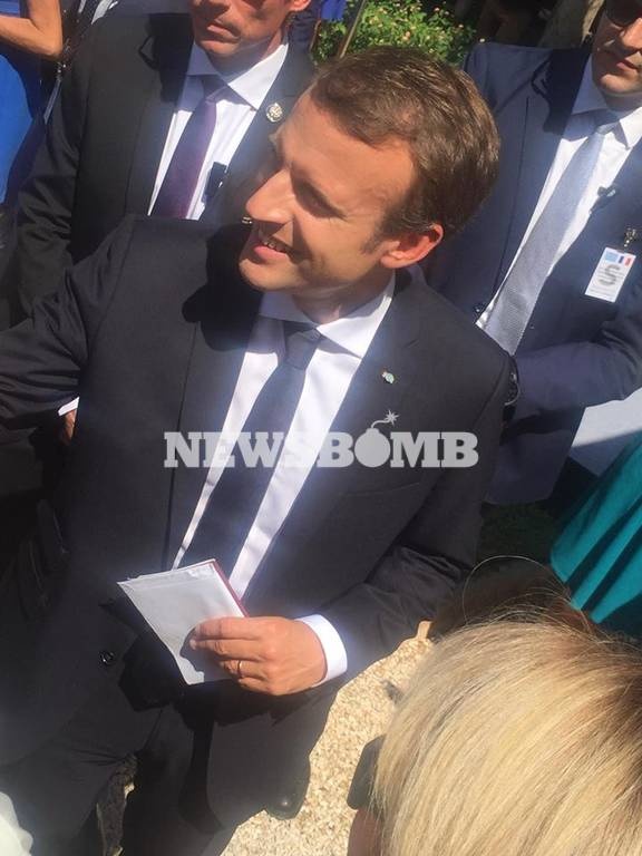 Στο Γαλλικό Ινστιτούτο Αθηνών ο Εμανουέλ Μακρόν (pics)