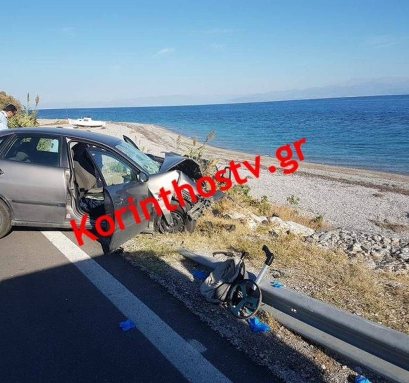 Εικόνες – σοκ: Θανατηφόρο τροχαίο στην Παλαιά Εθνική Οδό Κορίνθου – Πατρών