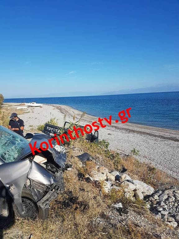 Εικόνες – σοκ: Θανατηφόρο τροχαίο στην Παλαιά Εθνική Οδό Κορίνθου – Πατρών